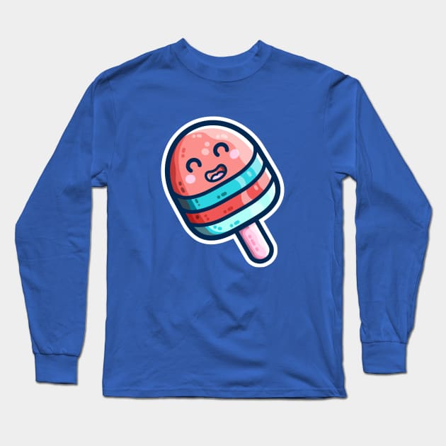 Popsicle Ice Lolly Kawaii Cute Long Sleeve T-Shirt by freeves